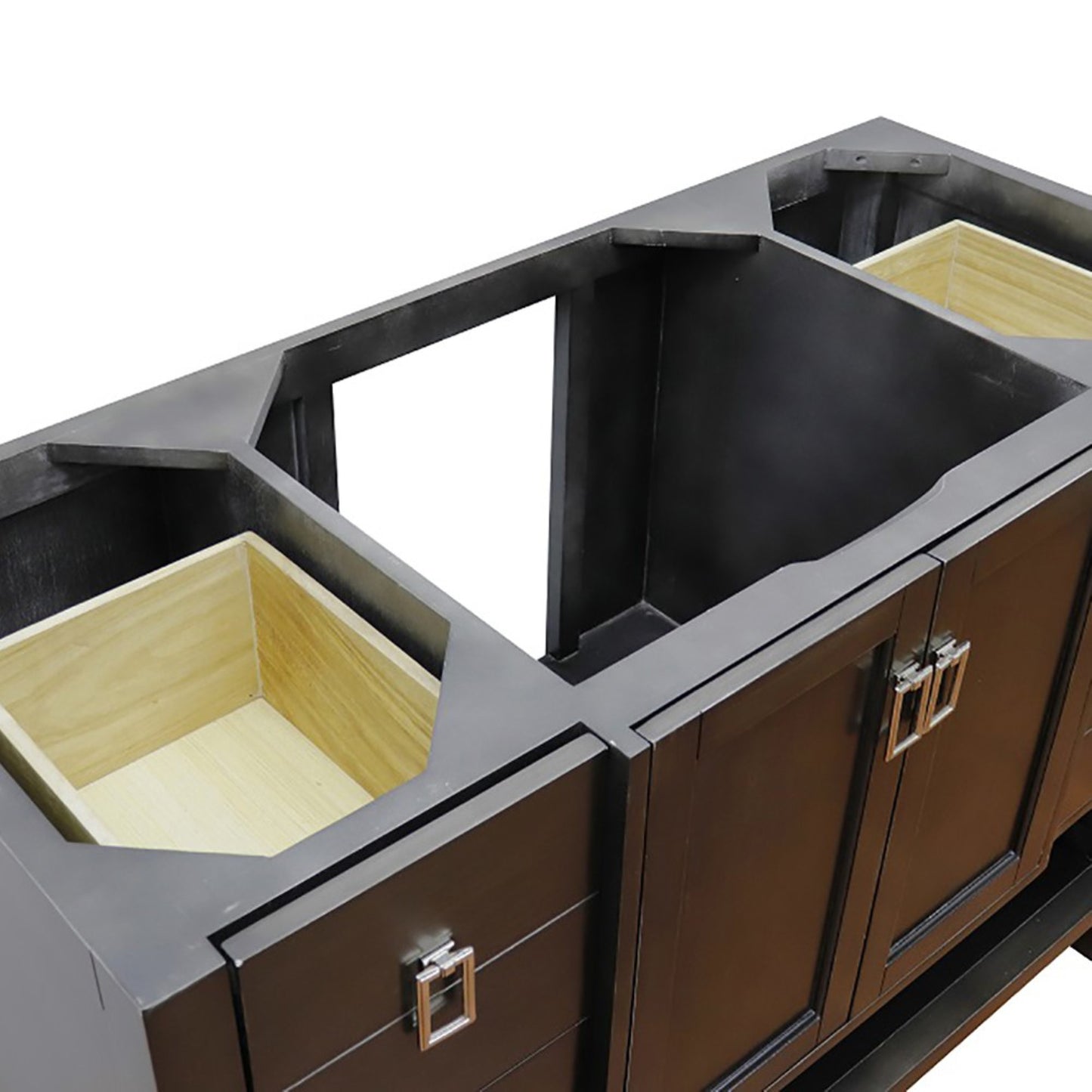 48" Single vanity in Silvery Brown finish cabinet only