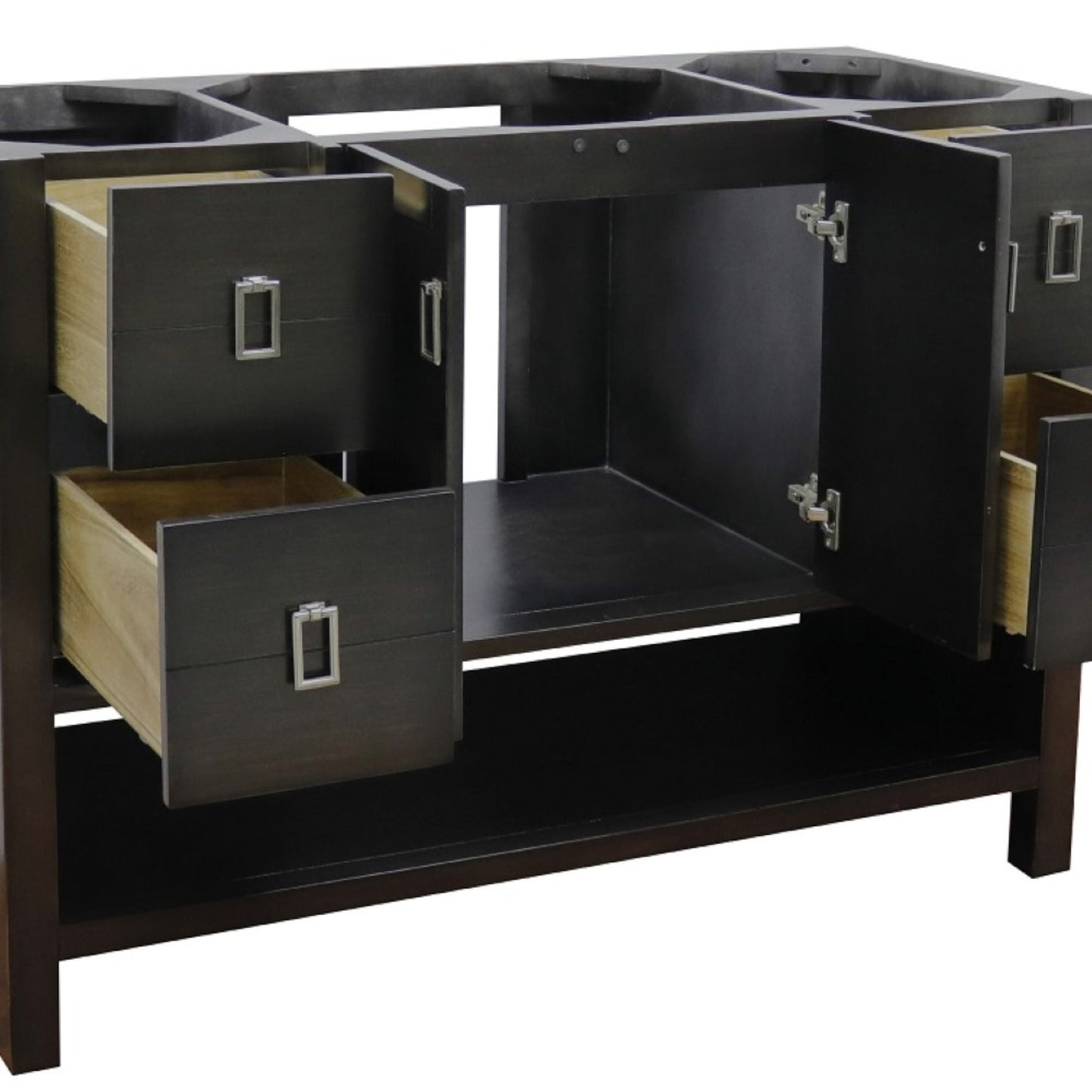 48" Single vanity in Silvery Brown finish cabinet only