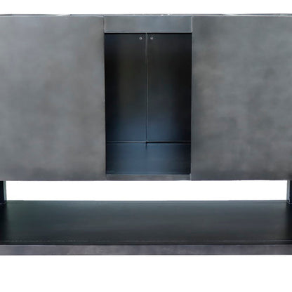 48" Single vanity in Silvery Brown finish cabinet only