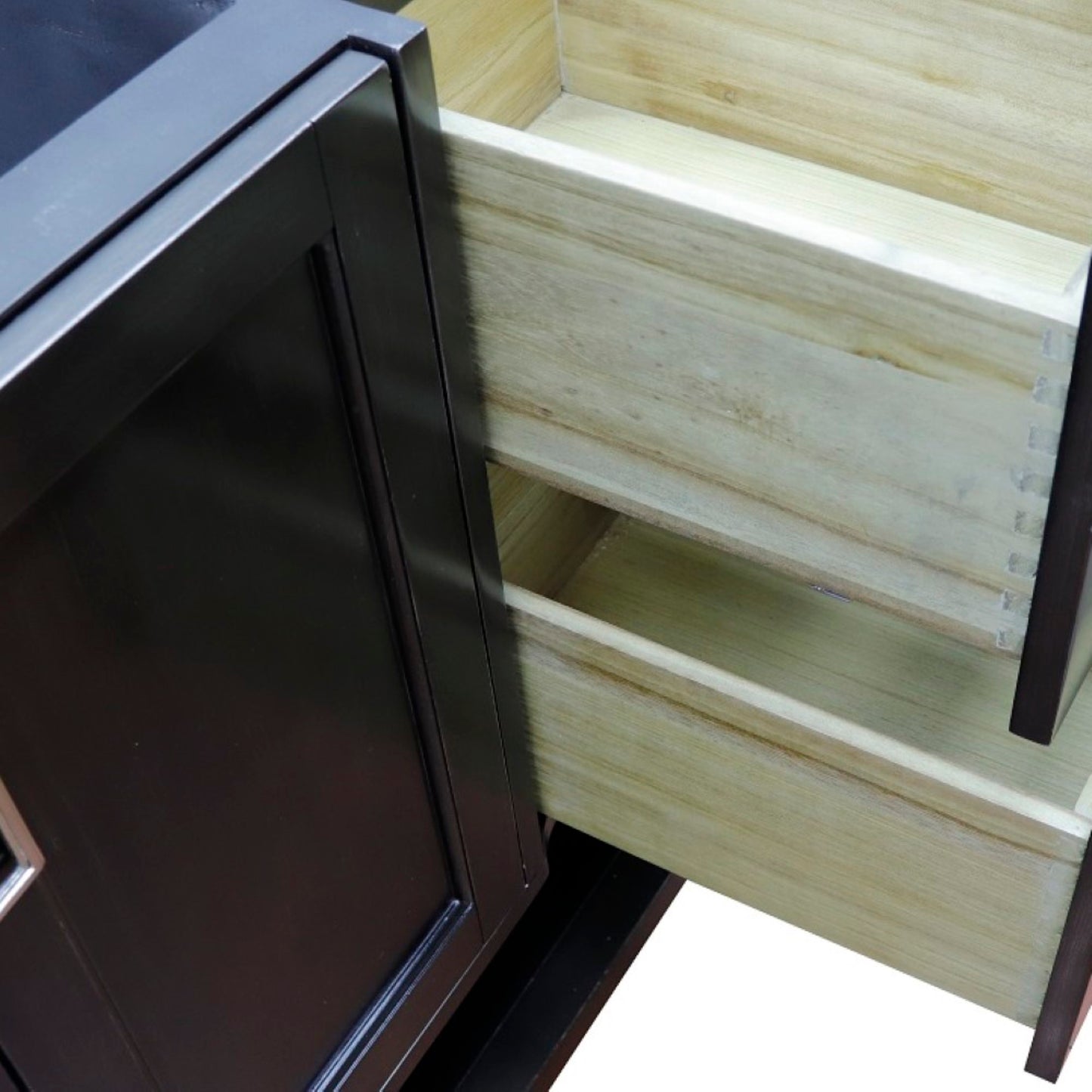 48" Single vanity in Silvery Brown finish cabinet only