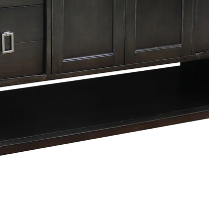 48" Single vanity in Silvery Brown finish cabinet only
