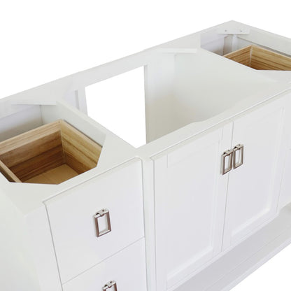 48" Single vanity in White finish cabinet only