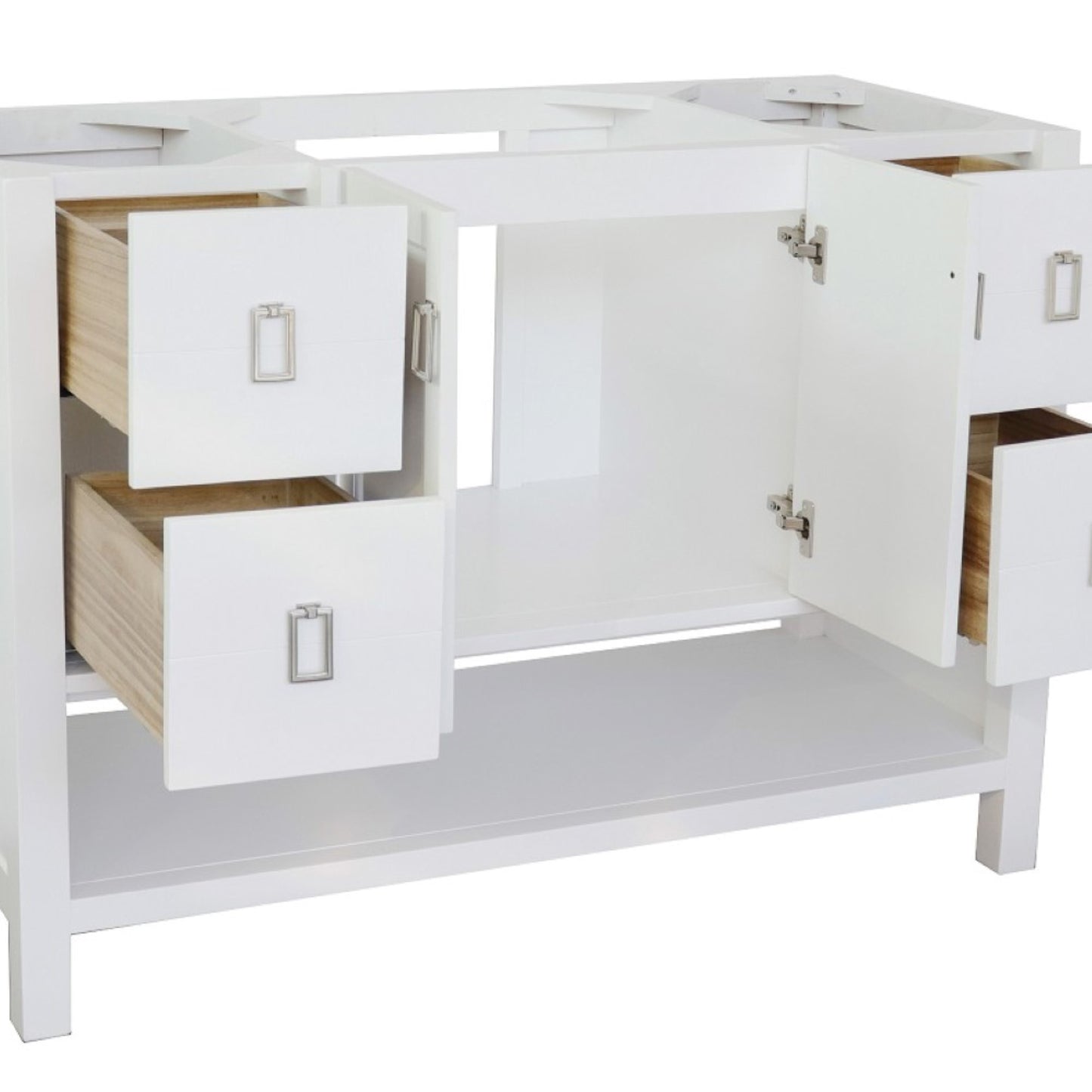48" Single vanity in White finish cabinet only