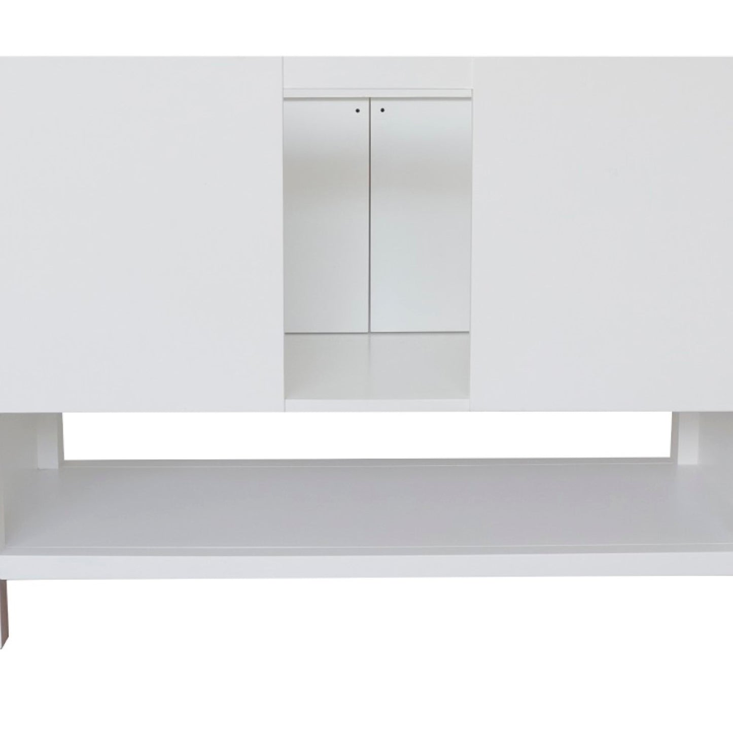 48" Single vanity in White finish cabinet only