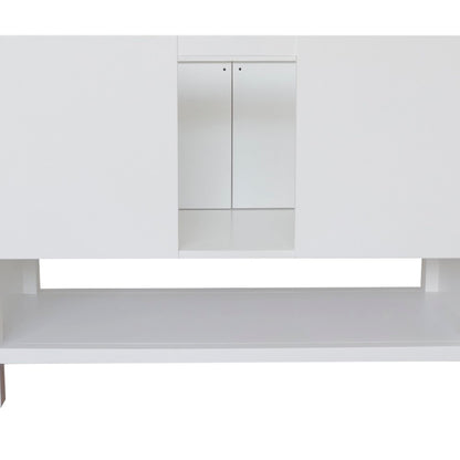 48" Single vanity in White finish cabinet only