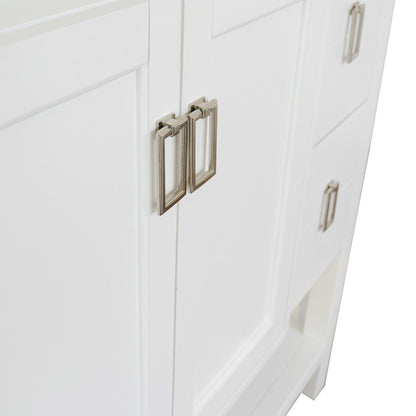 48" Single vanity in White finish cabinet only