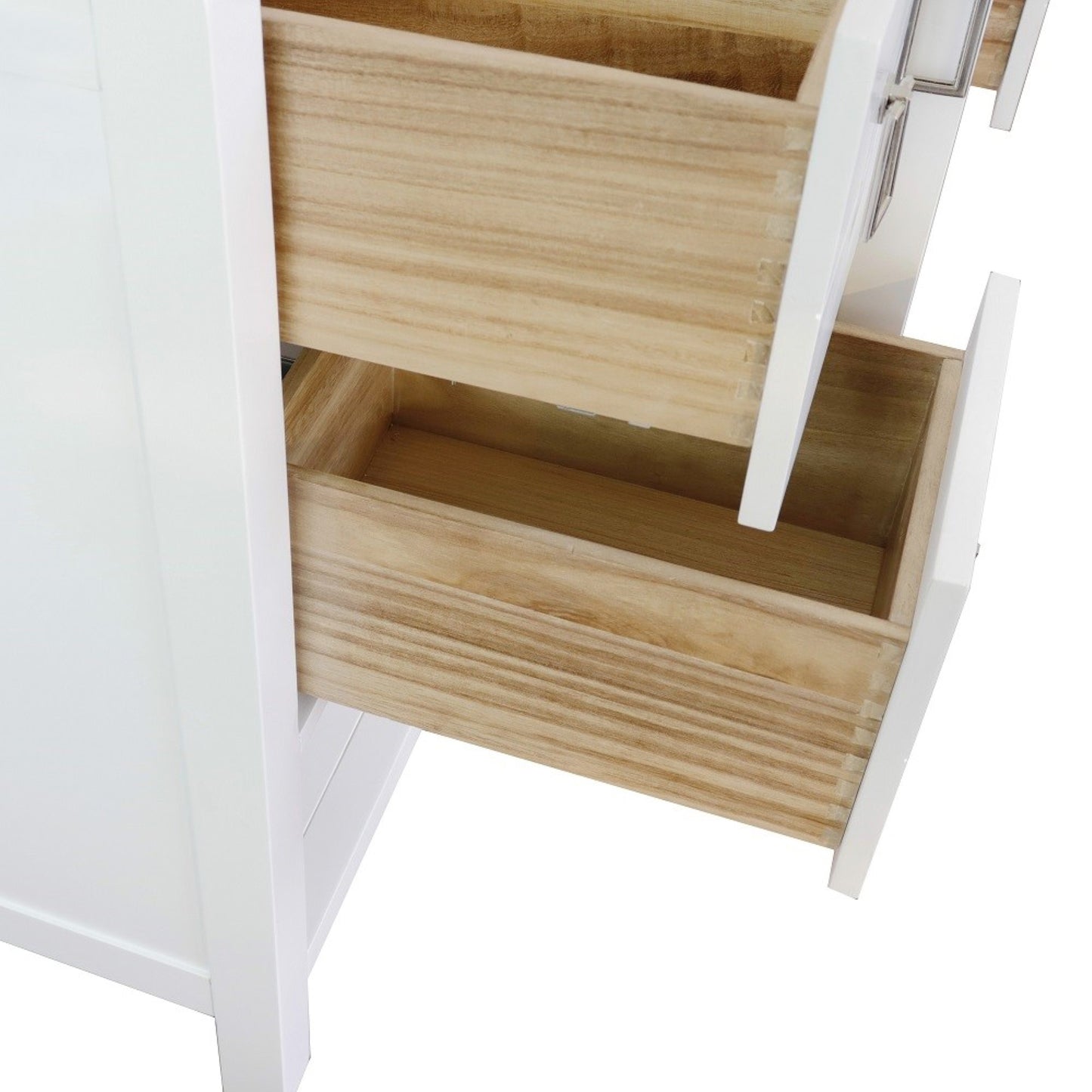 48" Single vanity in White finish cabinet only