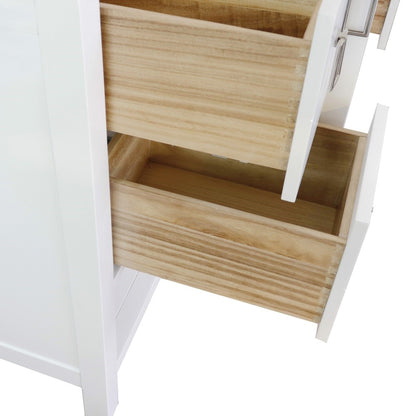 48" Single vanity in White finish cabinet only