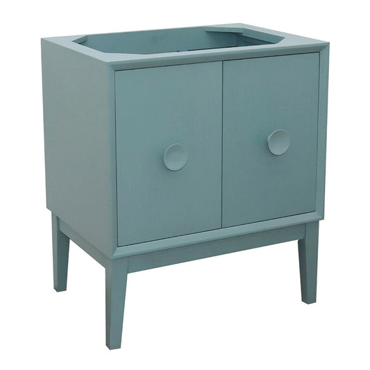 30" Single vanity in Aqua Blue finish cabinet only