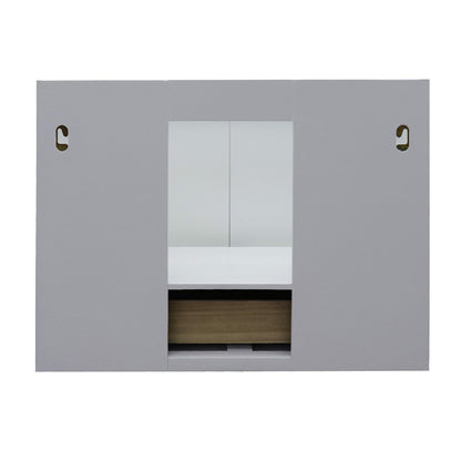 31" Single wall mount vanity in White finish with White engineered stone top and oval sink