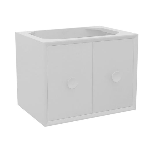 30" Single wall mount vanity in White finish cabinet only