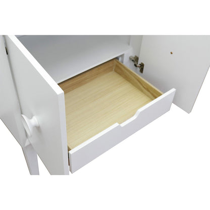 30" Single vanity in White finish cabinet only
