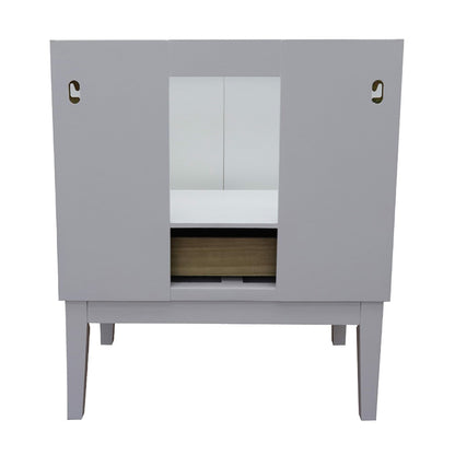 30" Single vanity in White finish cabinet only
