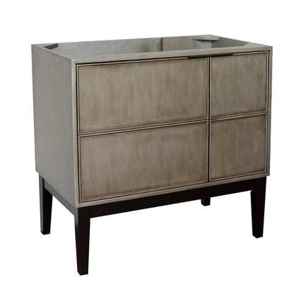 36" Single vanity in Linen Brown finish  cabinet only
