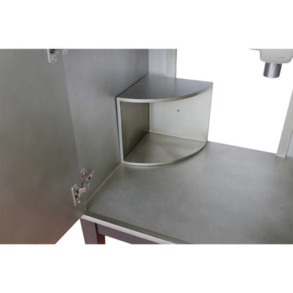 36" Single vanity in Linen Brown finish  cabinet only