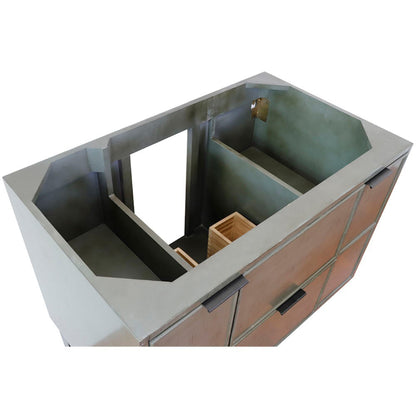 36" Single wall mount vanity in Linen Gray finish  cabinet only