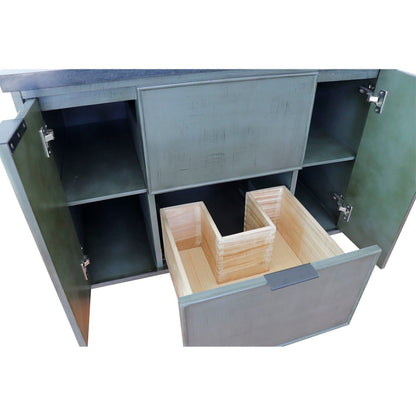 36" Single wall mount vanity in Linen Gray finish  cabinet only
