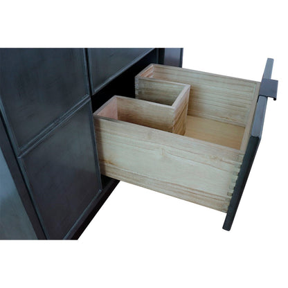 36" Single wall mount vanity in Linen Gray finish  cabinet only
