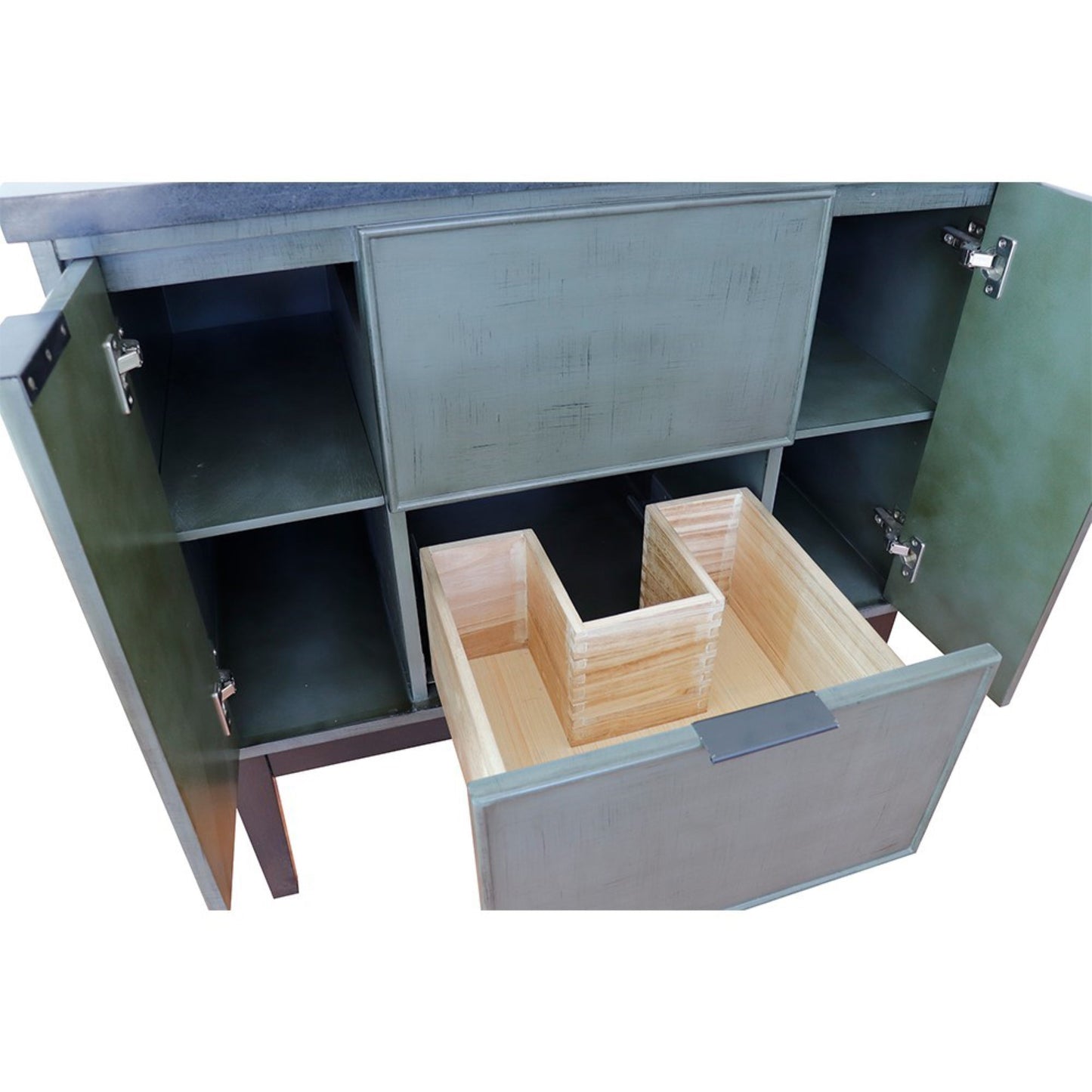 36" Single vanity in Linen Gray finish cabinet only