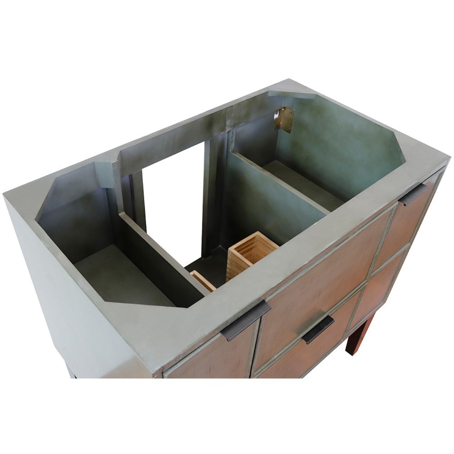 36" Single vanity in Linen Gray finish cabinet only