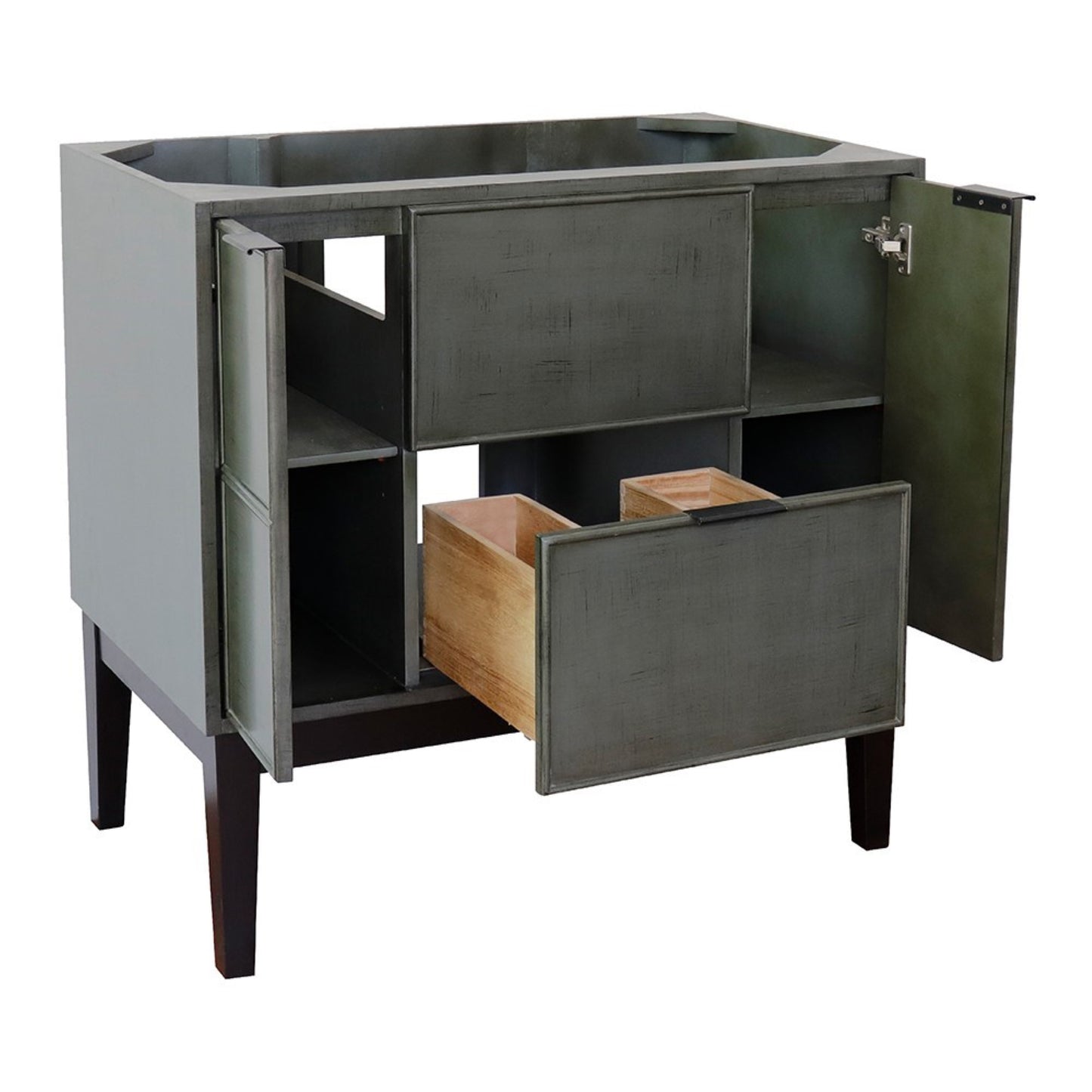 36" Single vanity in Linen Gray finish cabinet only