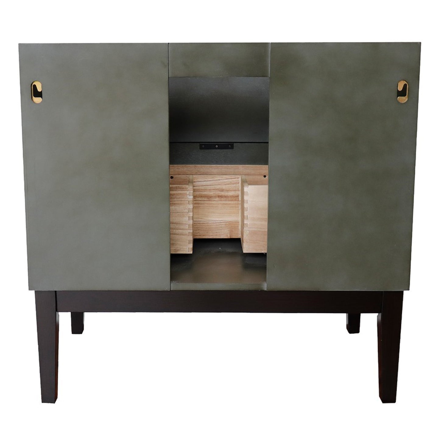 36" Single vanity in Linen Gray finish cabinet only