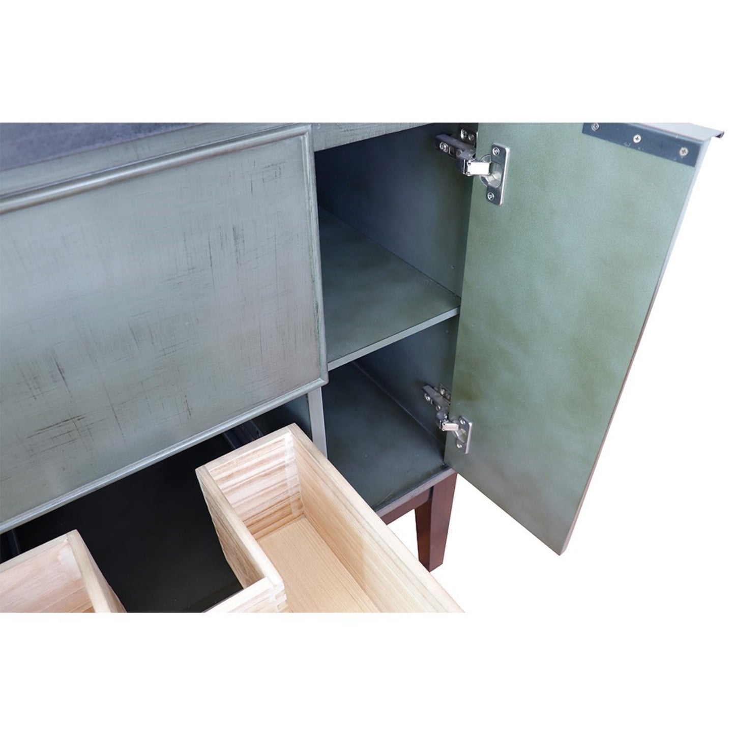 36" Single vanity in Linen Gray finish cabinet only