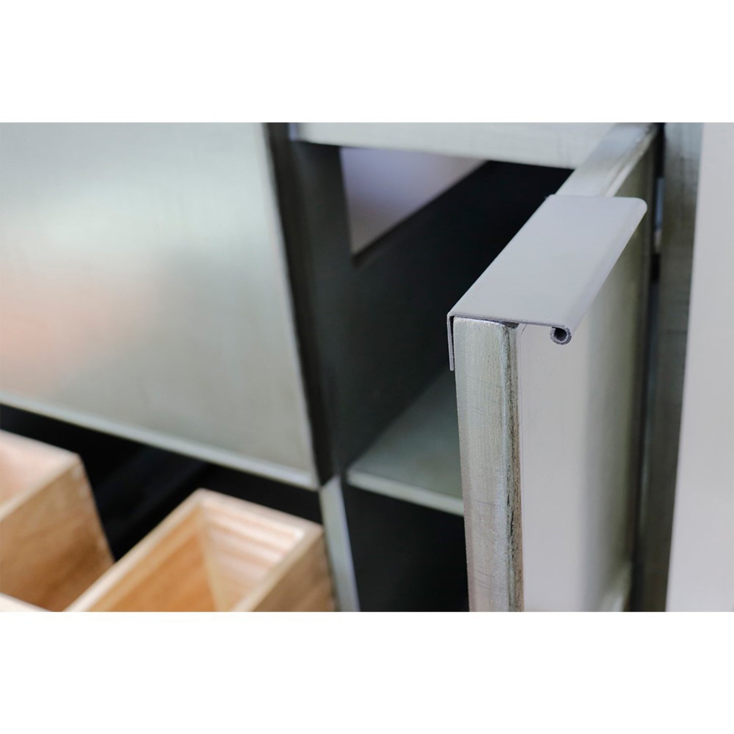 36" Single vanity in Linen Gray finish cabinet only