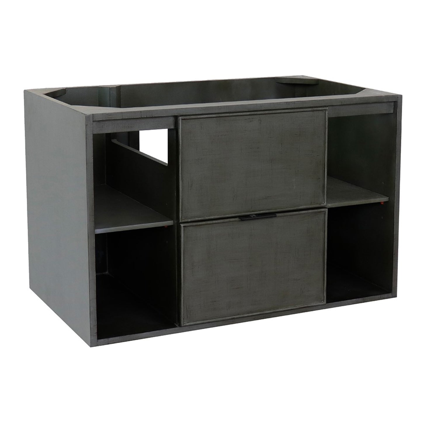 36" Single wall mount vanity in Linen Gray finish cabinet only