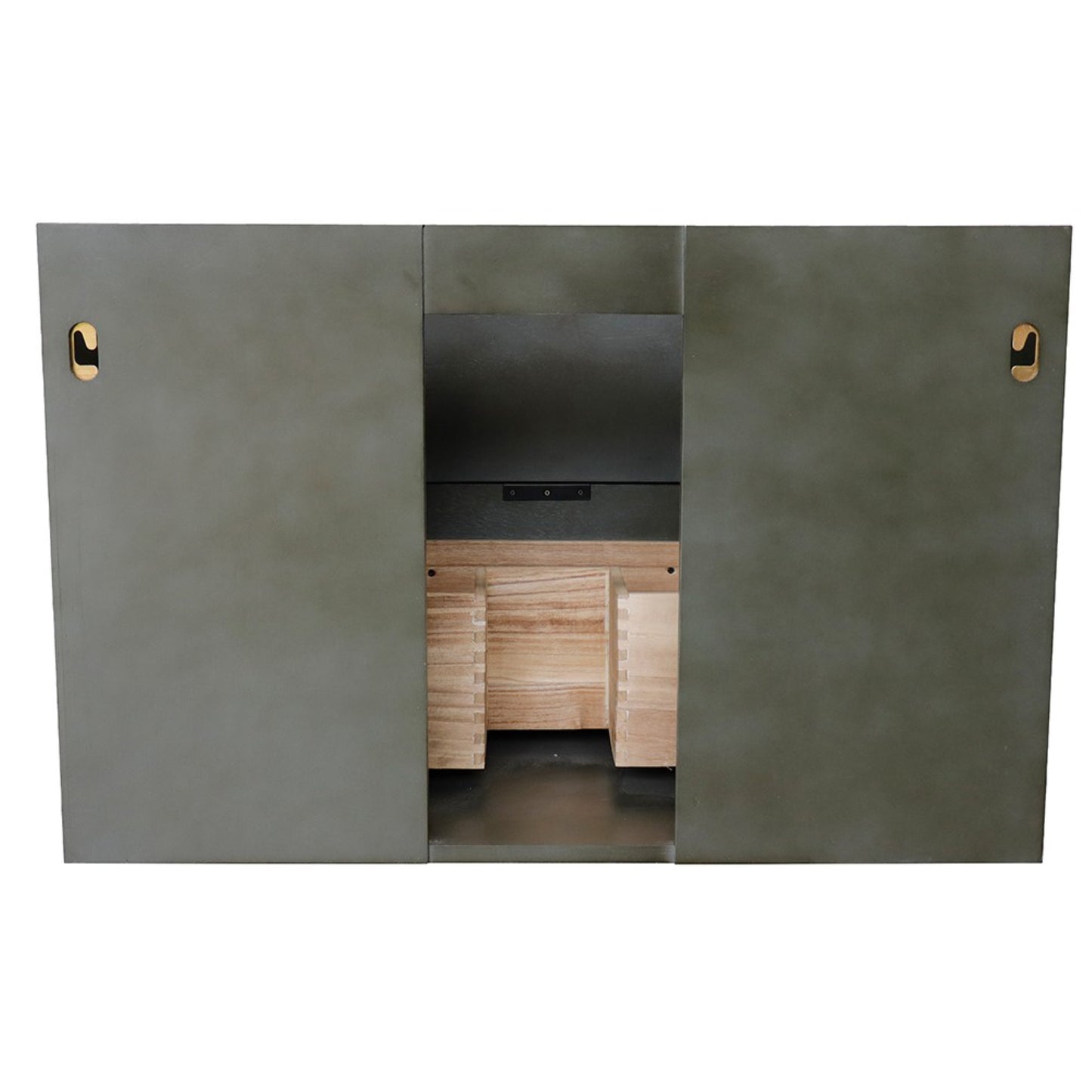 36" Single wall mount vanity in Linen Gray finish cabinet only