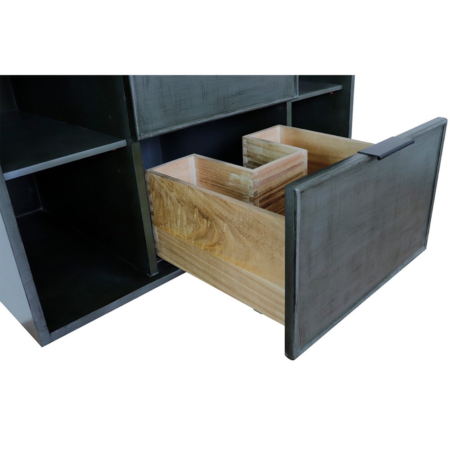 36" Single wall mount vanity in Linen Gray finish cabinet only