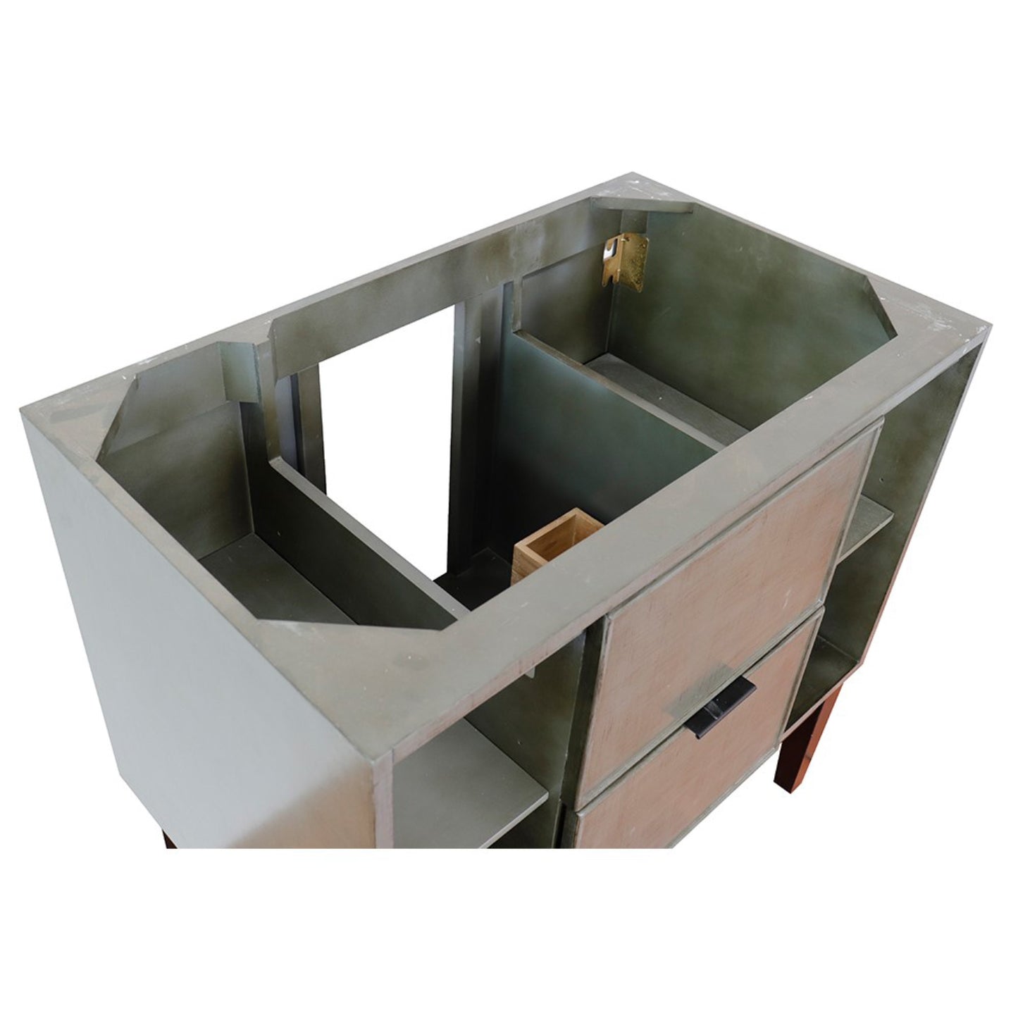 36" Single vanity in Linen Gray finish cabinet only