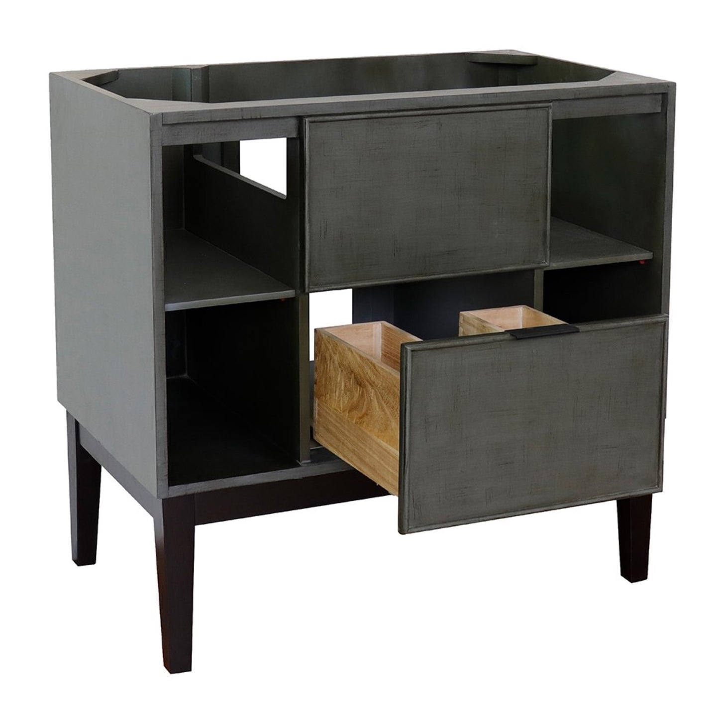 36" Single vanity in Linen Gray finish cabinet only
