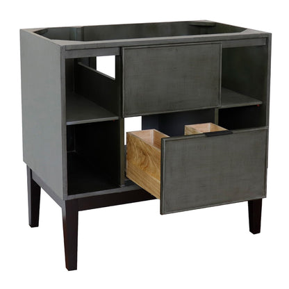 36" Single vanity in Linen Gray finish cabinet only