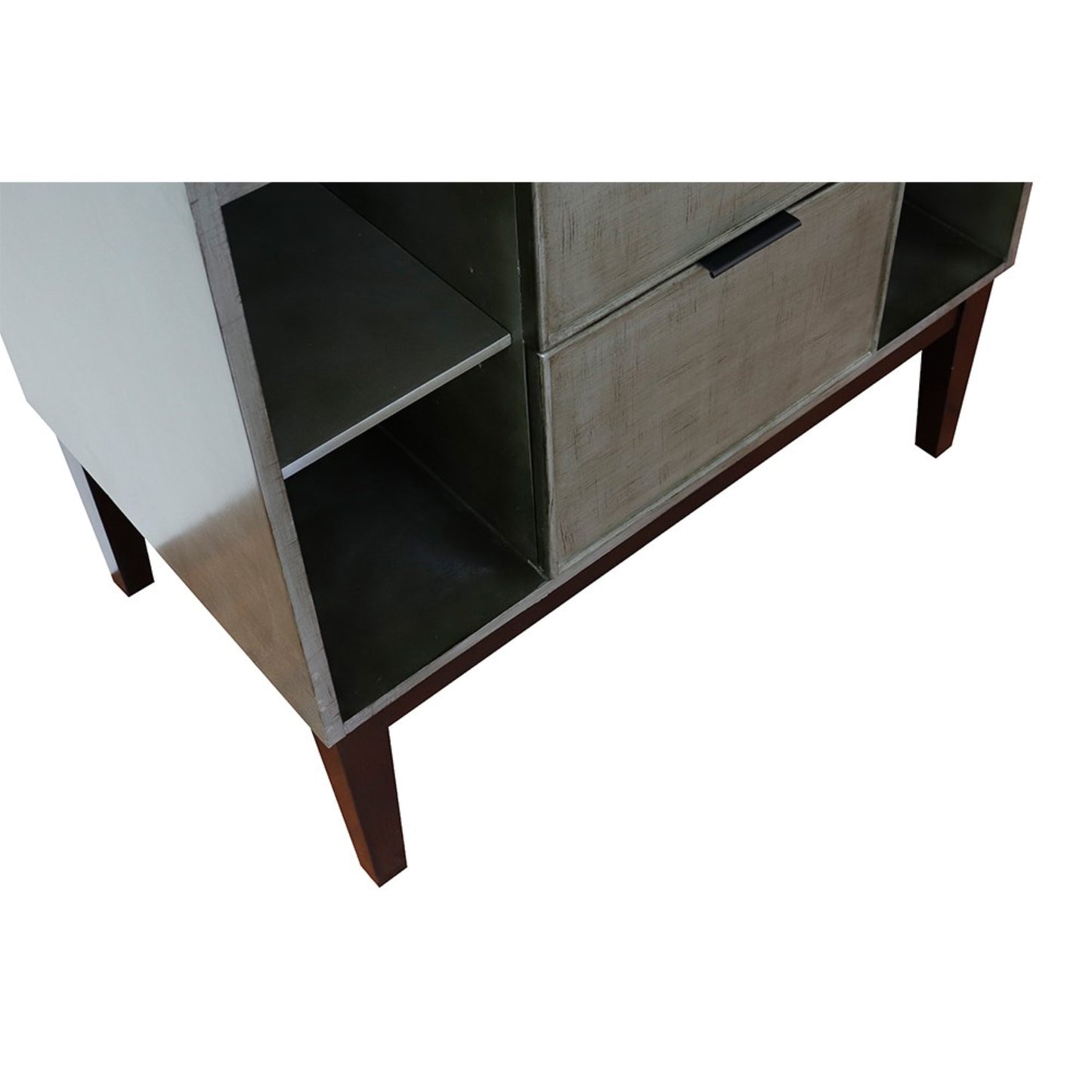 36" Single vanity in Linen Gray finish cabinet only