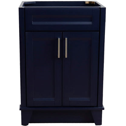 24" Single sink vanity in Blue finish cabinet only