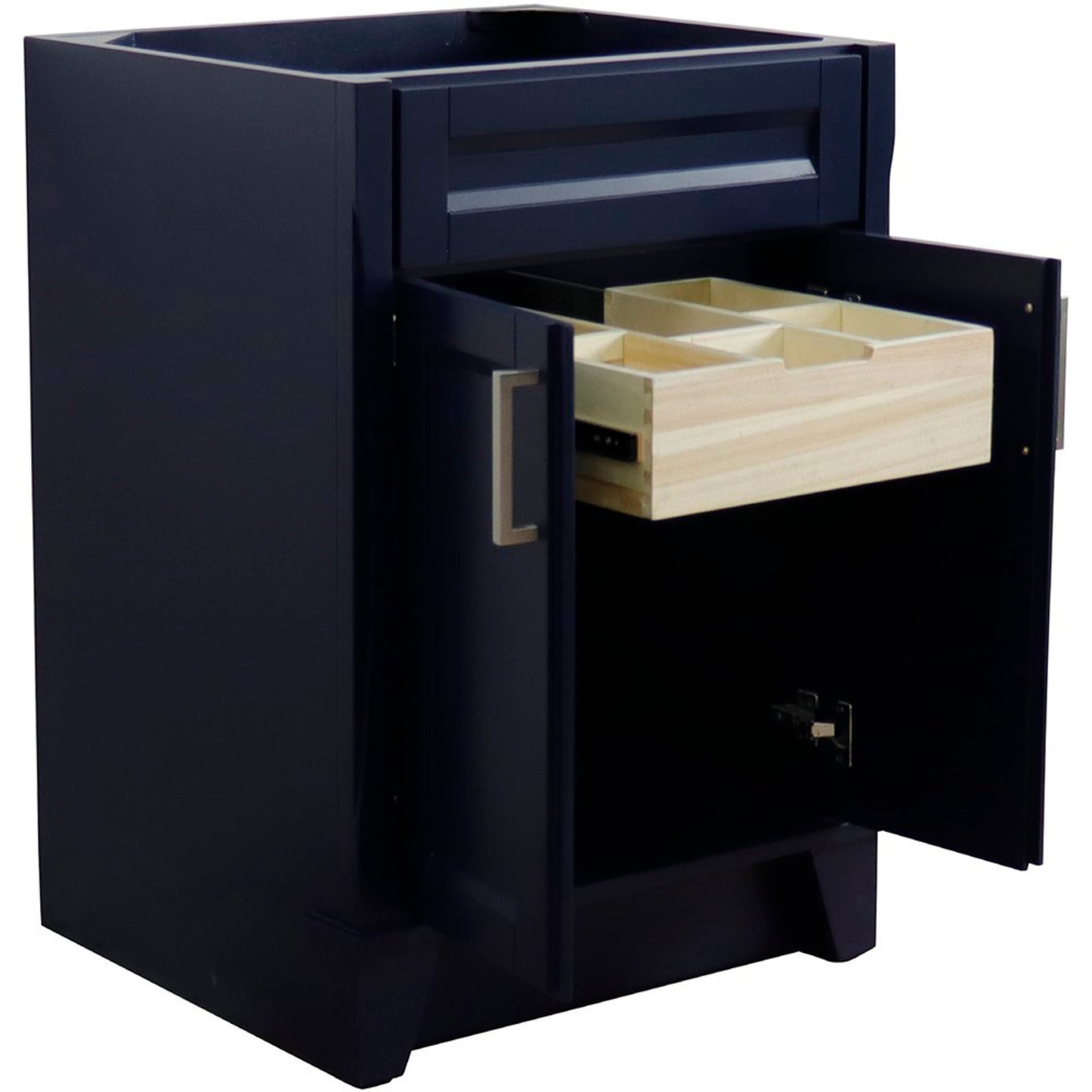 24" Single sink vanity in Blue finish cabinet only