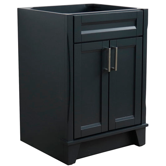 24" Single sink vanity in Dark Gray finish cabinet only