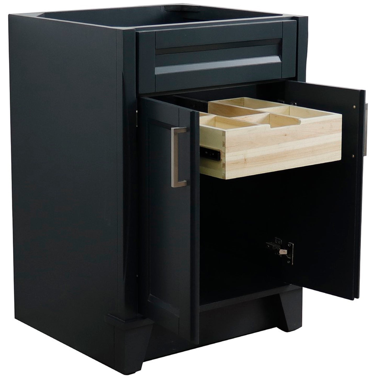24" Single sink vanity in Dark Gray finish cabinet only