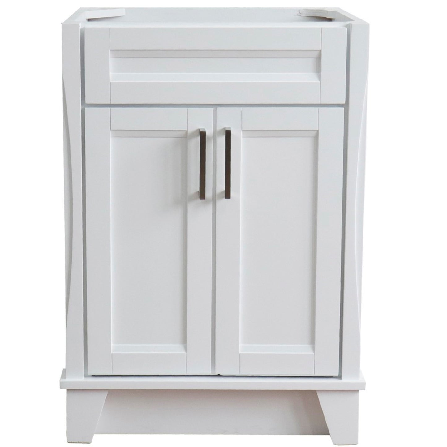 24" Single sink vanity in White finish cabinet only