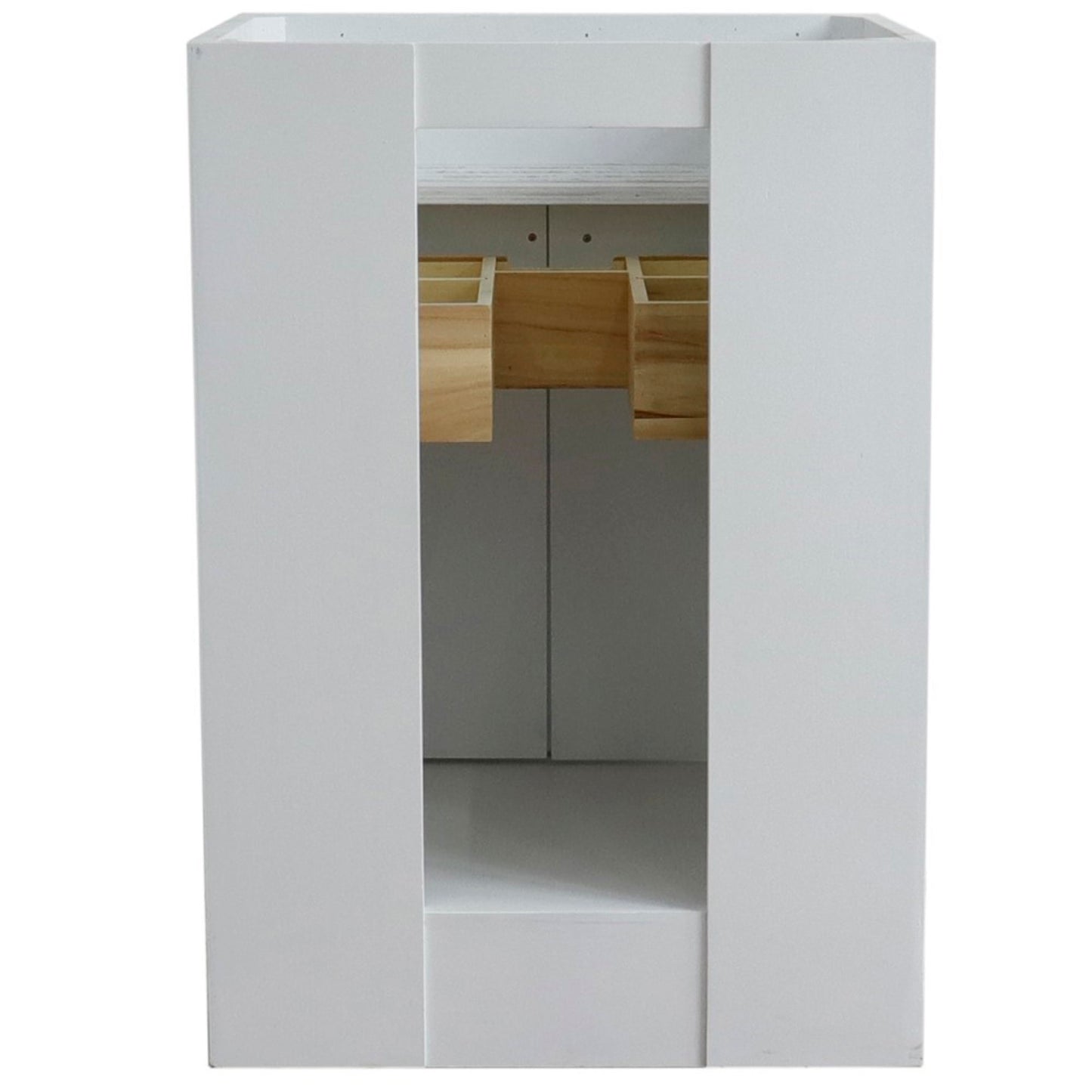 24" Single sink vanity in White finish cabinet only