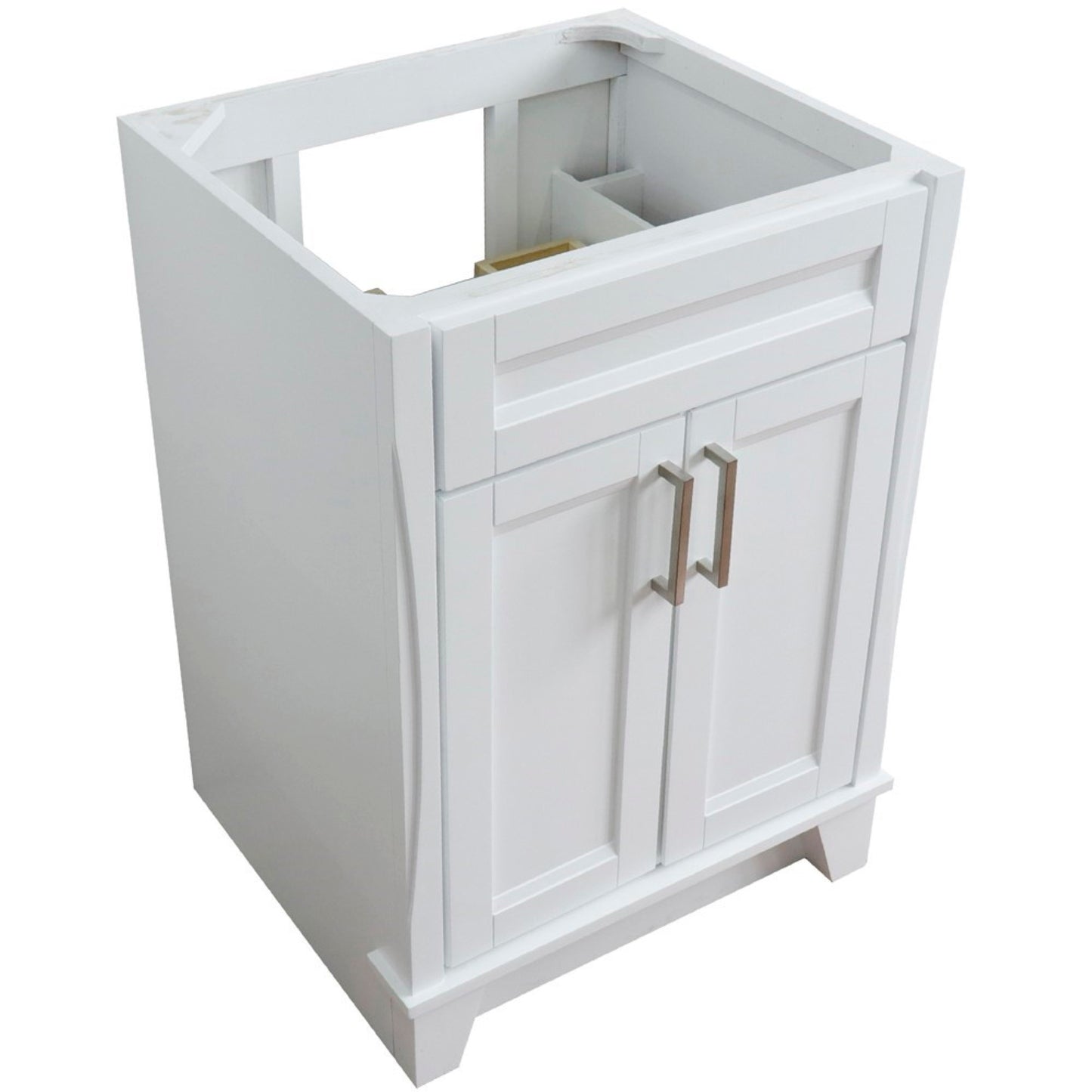 24" Single sink vanity in White finish cabinet only