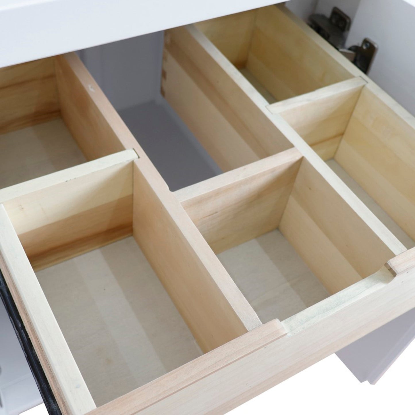 24" Single sink vanity in White finish cabinet only