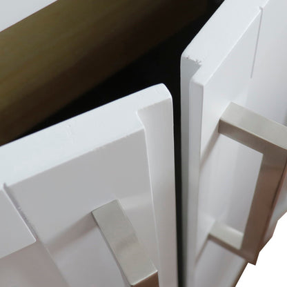 24" Single sink vanity in White finish cabinet only