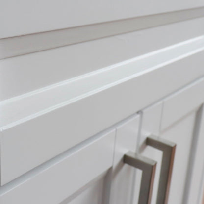 24" Single sink vanity in White finish cabinet only