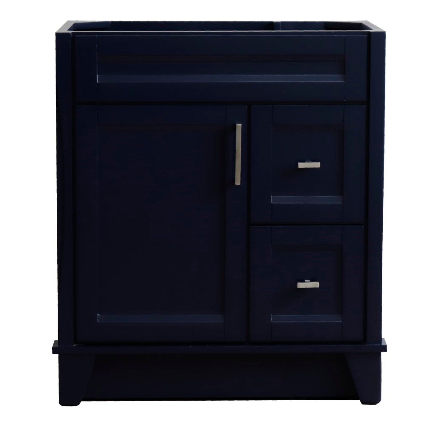 30" Single sink vanity in Blue finish cabinet only