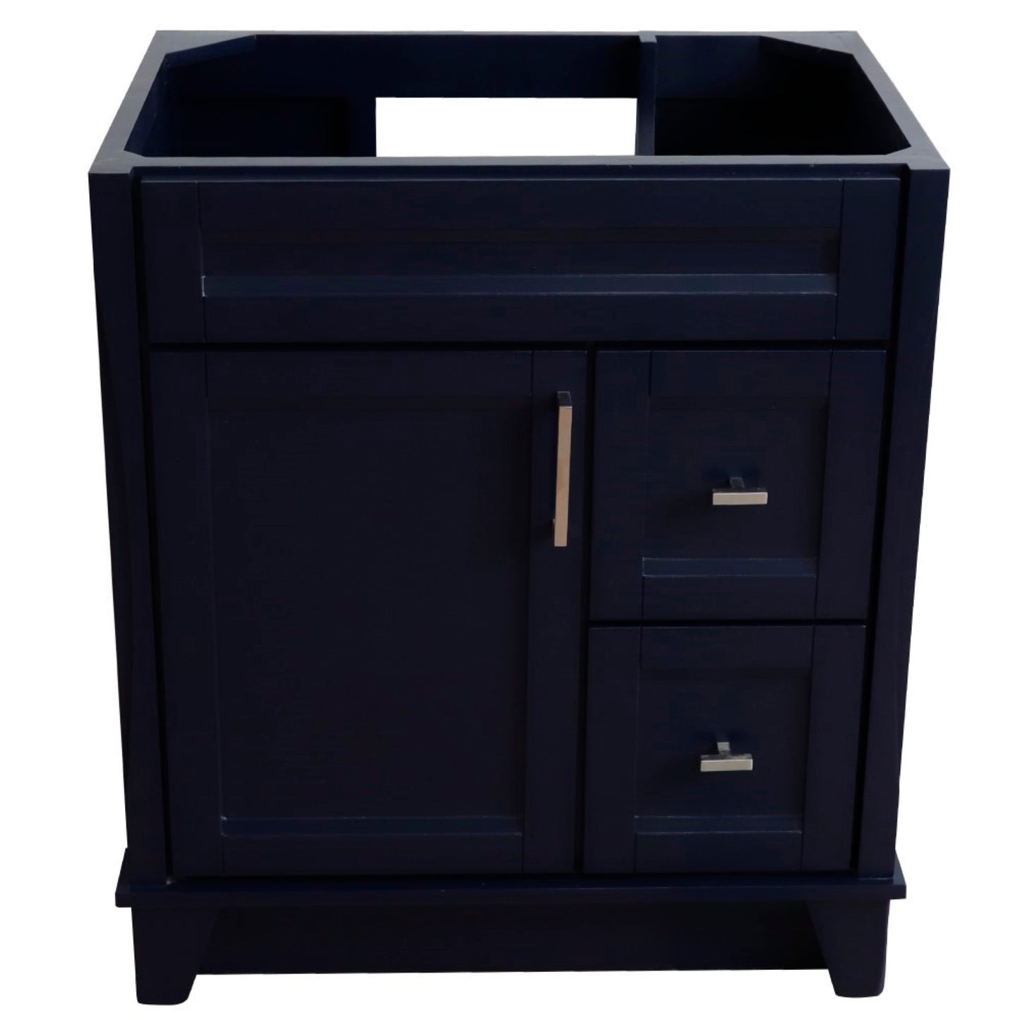 30" Single sink vanity in Blue finish cabinet only