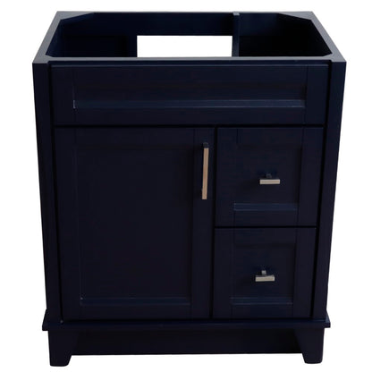30" Single sink vanity in Blue finish cabinet only