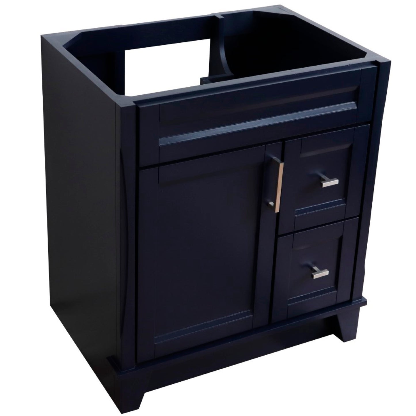 30" Single sink vanity in Blue finish cabinet only