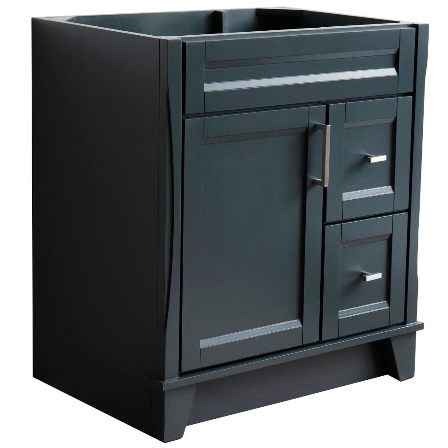 30" Single sink vanity in Dark Gray finish cabinet only